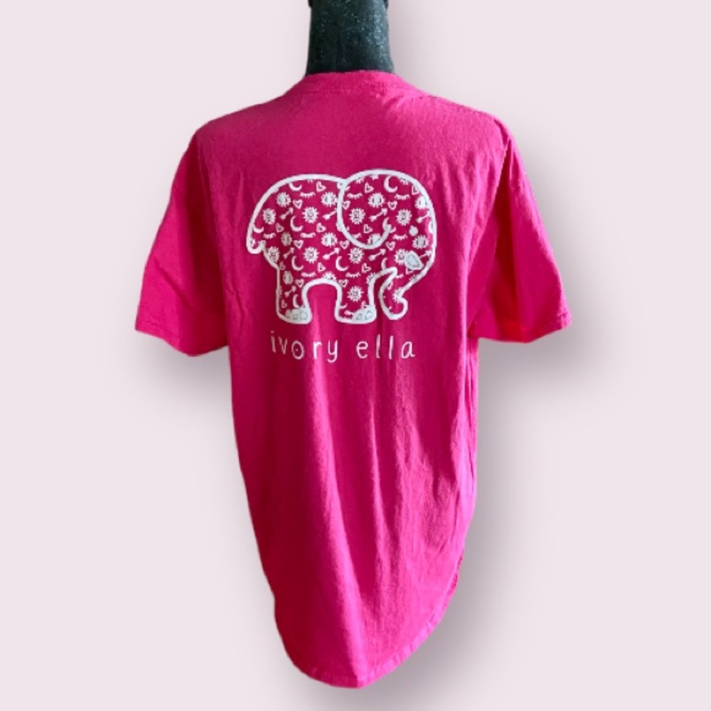 Ivory Ella Hot Pink Graphic Tee